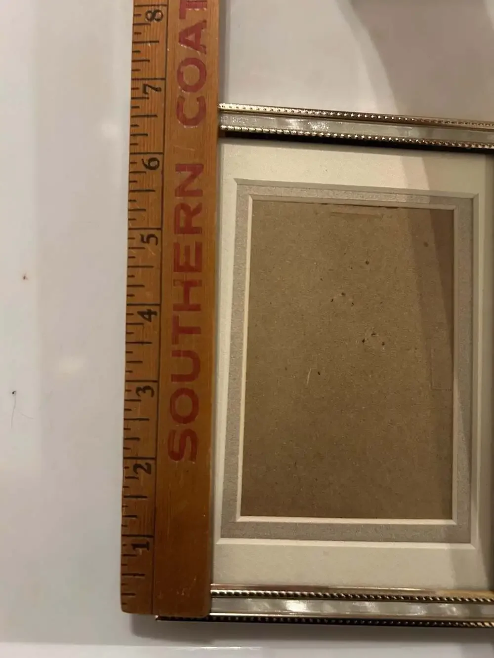 Intercraft Photo Frame Gold Beaded Mother of Pearl Inset 5x7